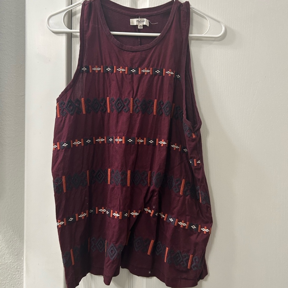 Madewell Burgundy Tank Top